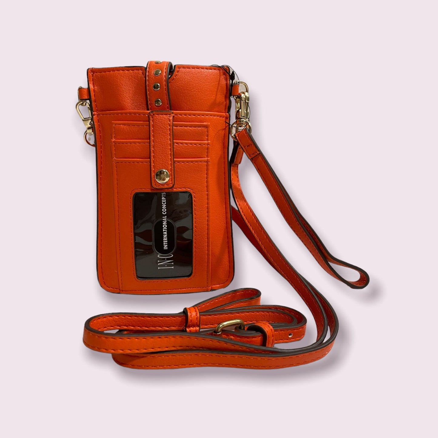 NUEVO - Billetera naranja de International Concepts - SOLO QUEDA 1 UNIDAD