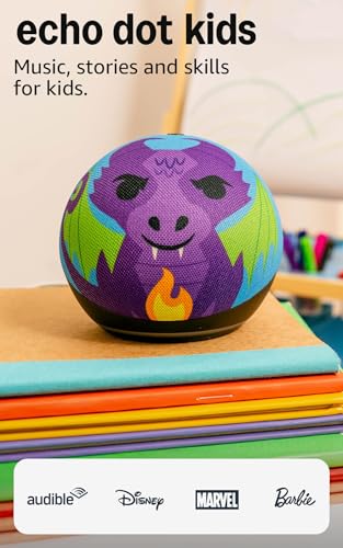 Amazon Echo Dot Kids (modelo más nuevo) Diseñado para niños, Diseñado para Alexa+, controles parentales, Incluye 1 año de Amazon Kids+, Búho