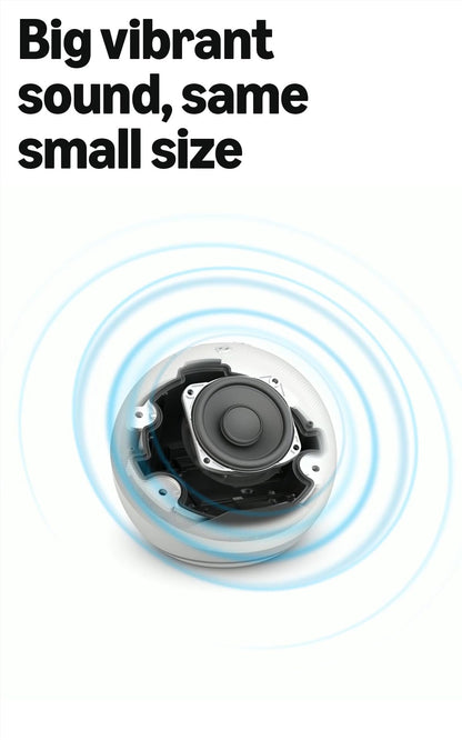 Amazon Echo Dot (modelo más nuevo) Altavoz con sonido vibrante, diseñado para Alexa+, ideal para dormitorios, comedores y oficinas, color carbón