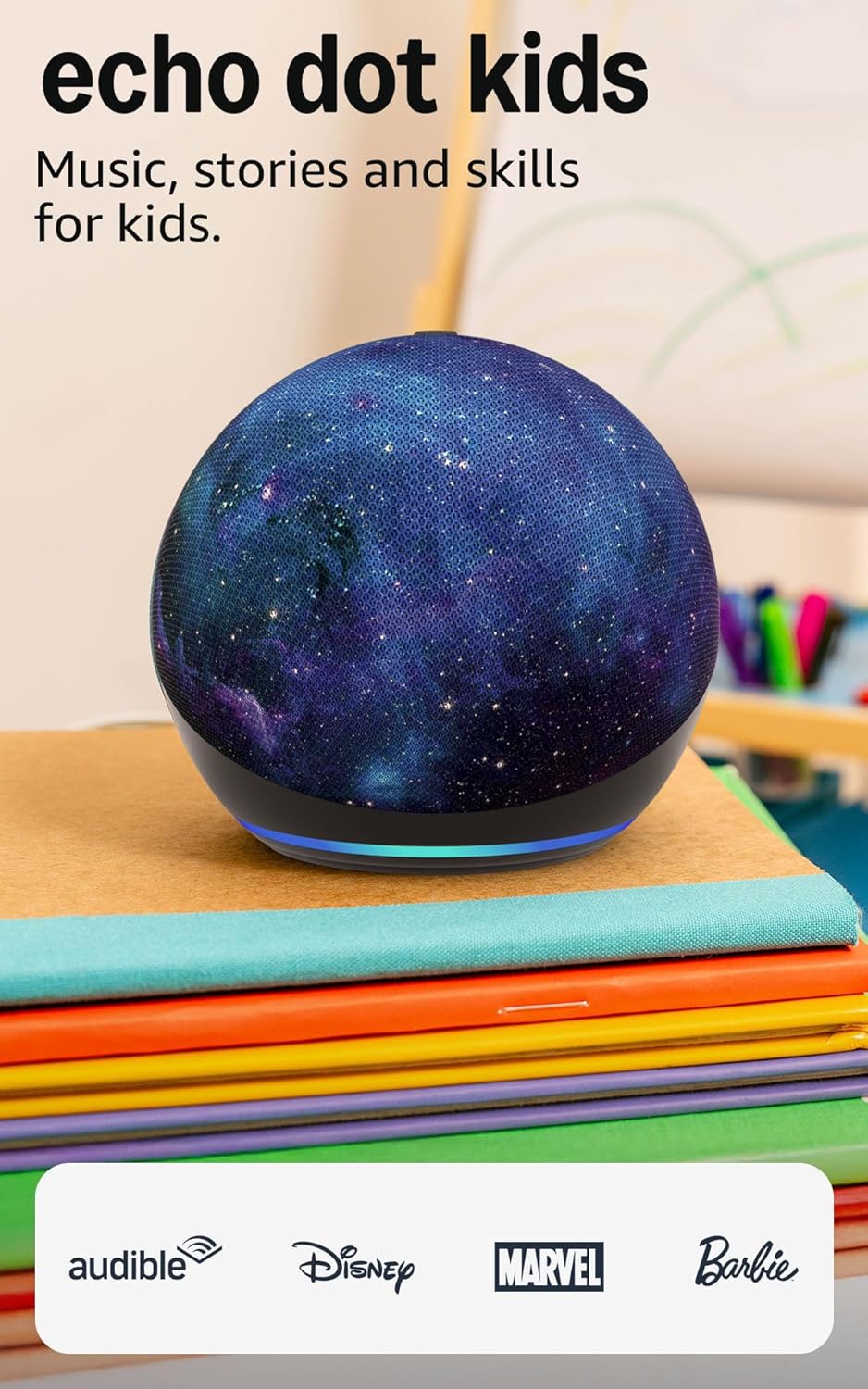 Amazon Echo Dot Kids (modelo más nuevo) Diseñado para niños, Diseñado para Alexa+, controles parentales, Incluye 1 año de Amazon Kids+, Búho