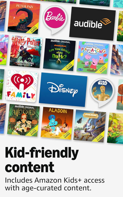 Amazon Echo Dot Kids (modelo más nuevo) Diseñado para niños, Diseñado para Alexa+, controles parentales, Incluye 1 año de Amazon Kids+, Búho