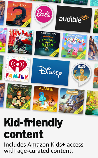 Amazon Echo Dot Kids (modelo más nuevo) Diseñado para niños, Diseñado para Alexa+, controles parentales, Incluye 1 año de Amazon Kids+, Búho