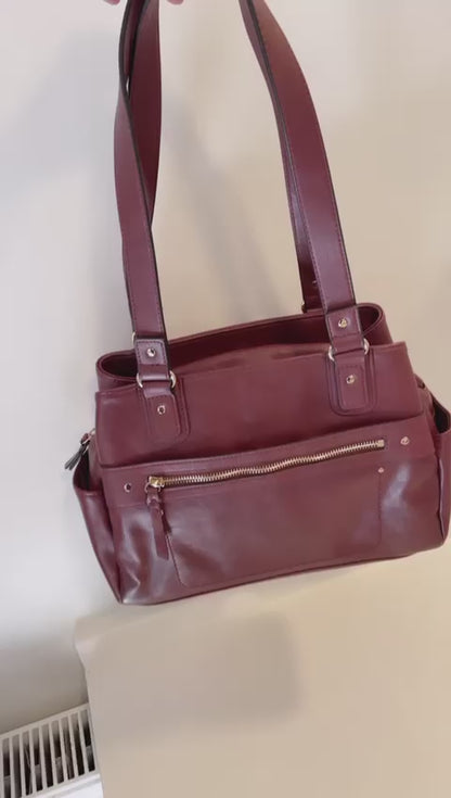 NUEVO - Cartera burdeo de International Concepts INC - SOLO QUEDA 1 UNIDAD