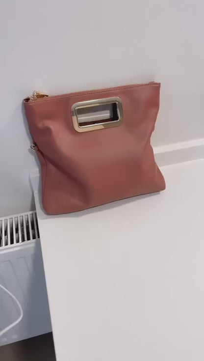 NUEVO - cartera café de International Concepts (INC) - SOLO QUEDA 1 UNIDAD