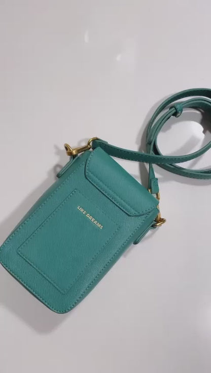 NUEVO -  Cartera Verde Like Dream - SOLO QUEDA 1 UNIDAD